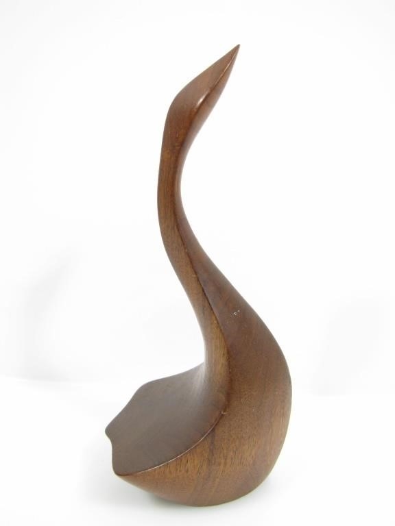 Artwork by Alan Middleton, SGND ALAN MIDDLETON MINIMALIST WOOD GOOSE FIGURES, Made of WOOD