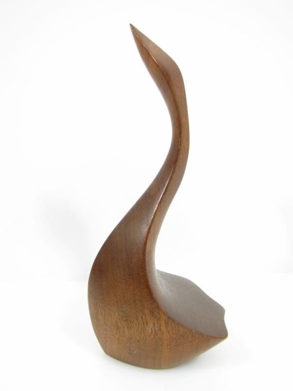 Artwork by Alan Middleton, SGND ALAN MIDDLETON MINIMALIST WOOD GOOSE FIGURES, Made of WOOD