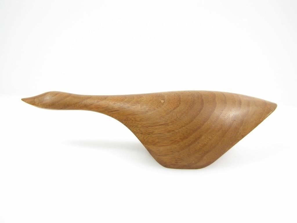 Artwork by Alan Middleton, SGND ALAN MIDDLETON MINIMALIST WOOD GOOSE FIGURES, Made of WOOD