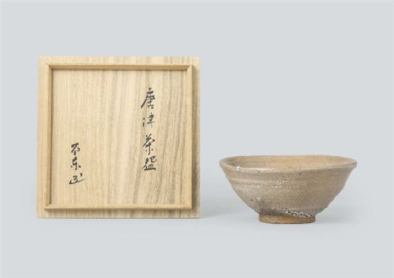 Karatsu tea bowl by Morihiro Hosokawa