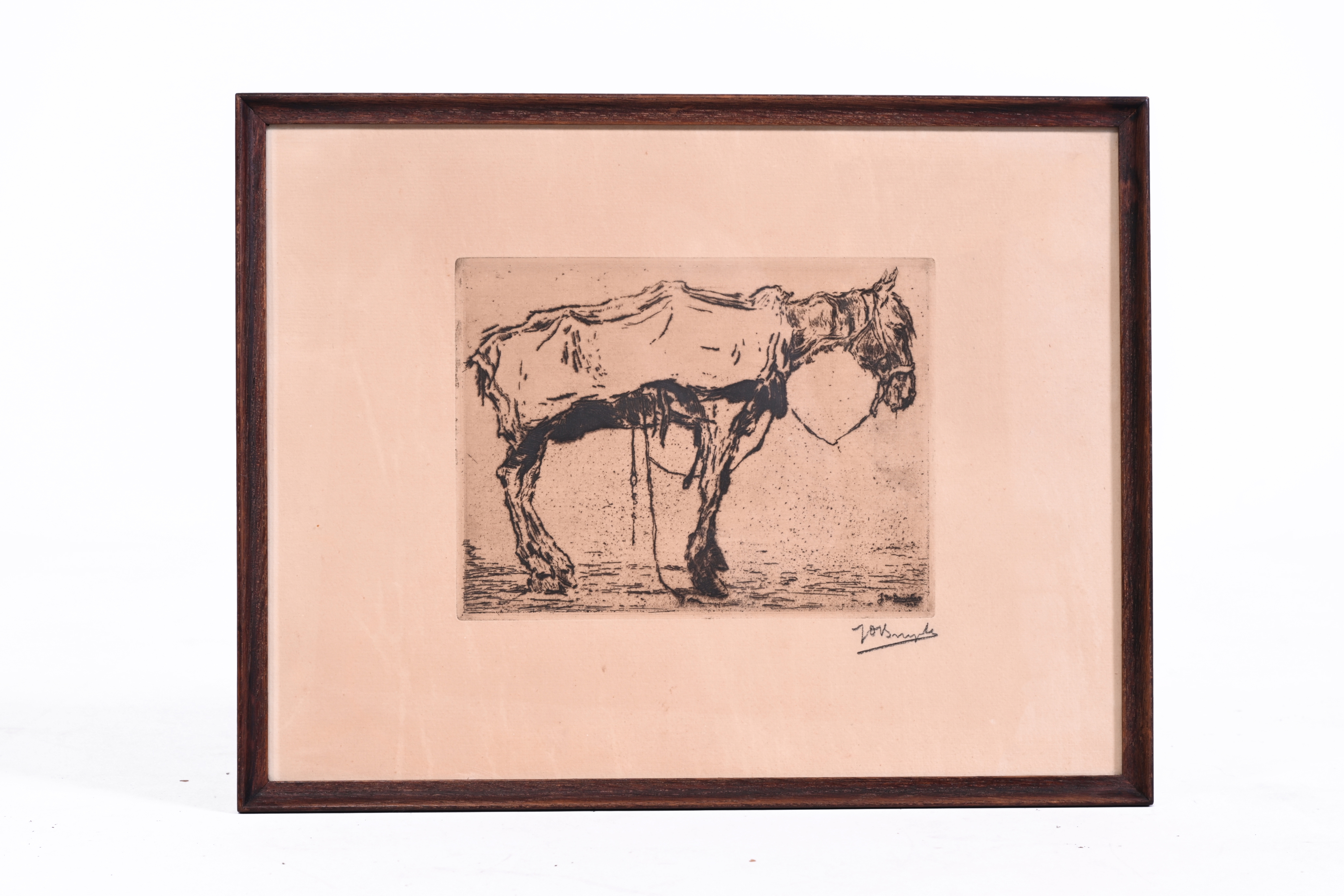 Artwork by Jules de Bruycker, Vieux paria, Made of etching