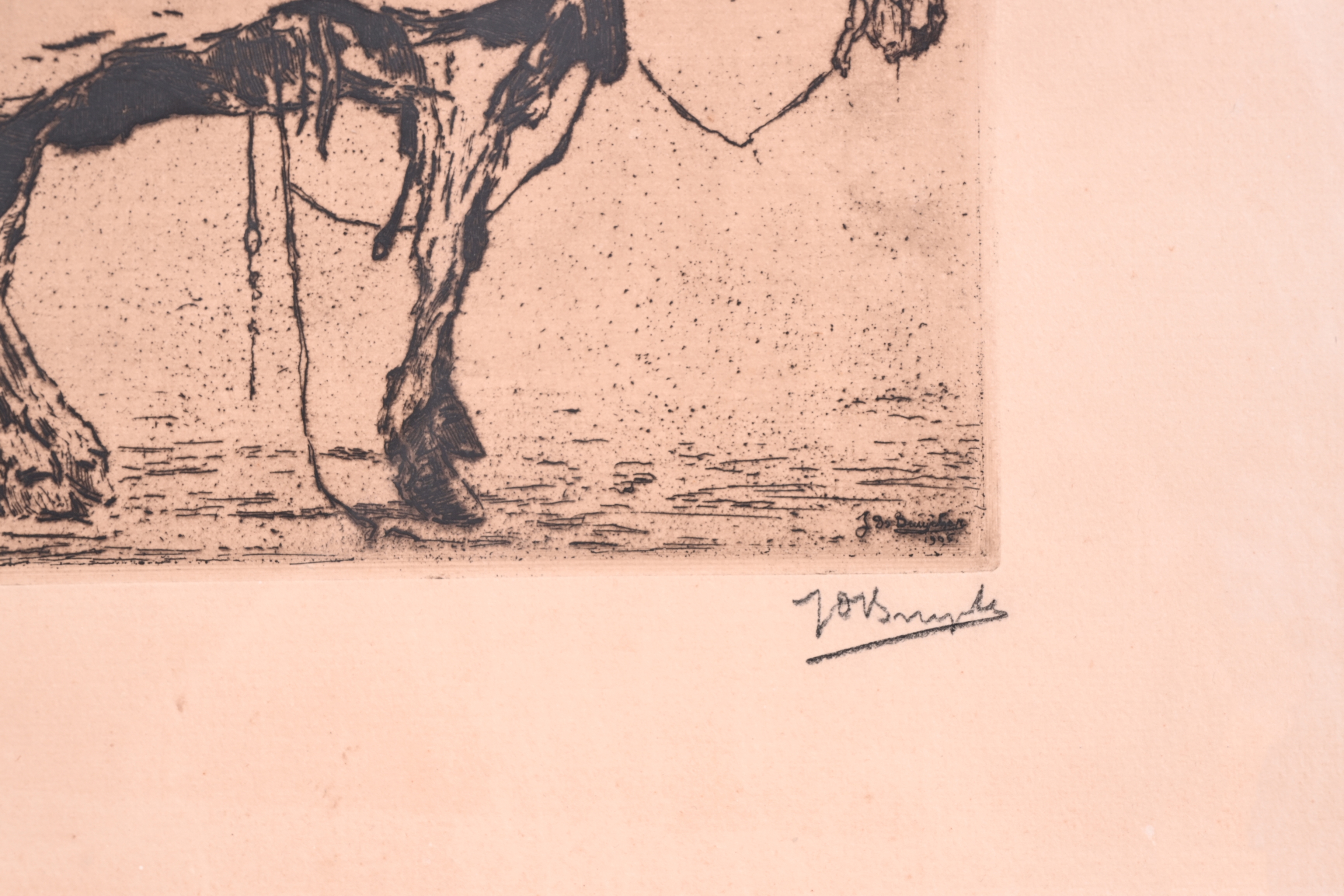 Artwork by Jules de Bruycker, Vieux paria, Made of etching