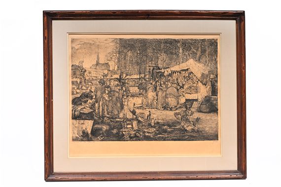 Le Vieux marché devant l'Eglise St-Jacques Gand