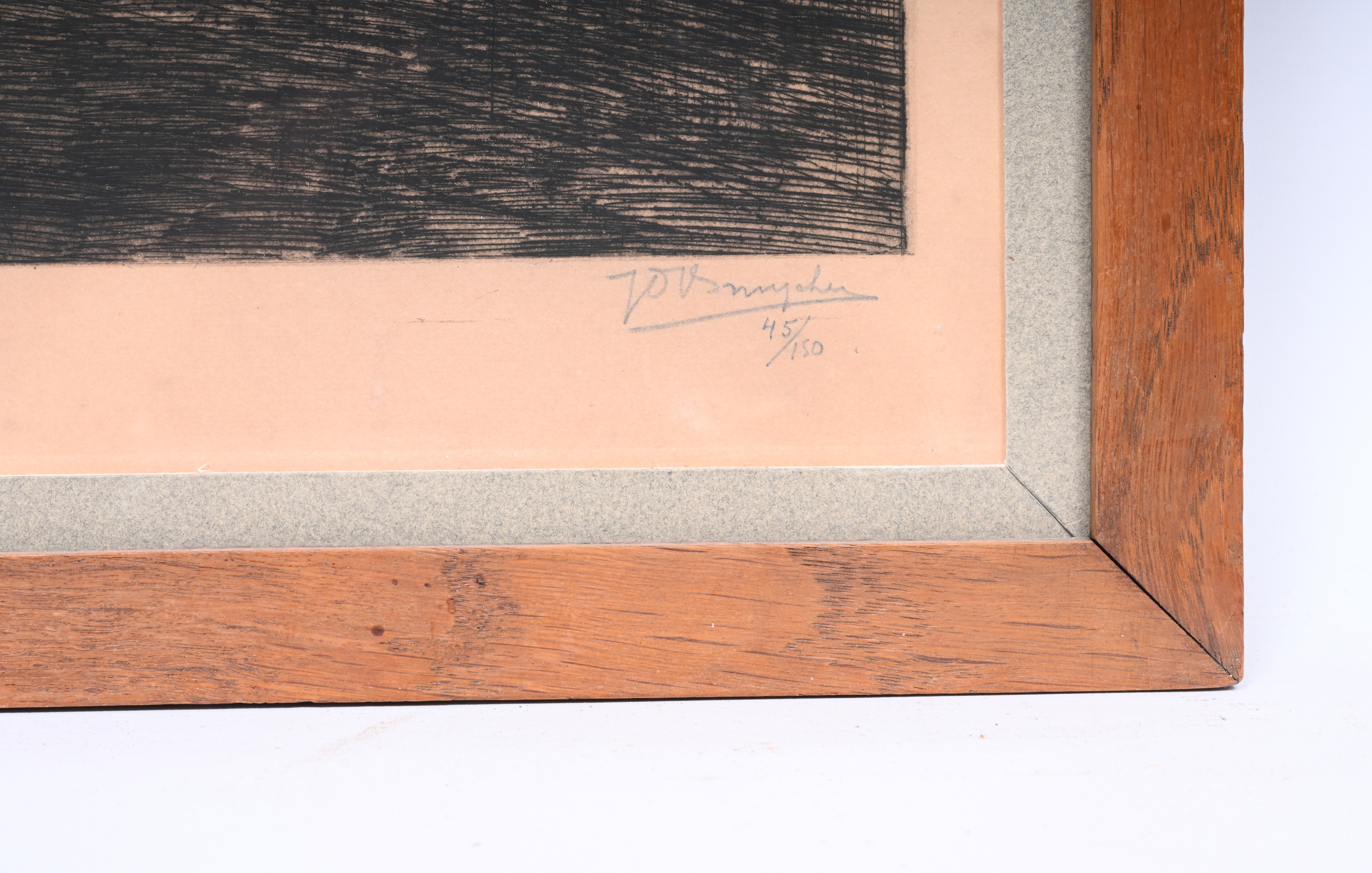 Artwork by Jules de Bruycker, Sous le Chateau des Comtes de Flandre Gand, Made of etching