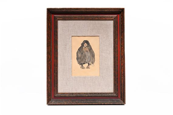 Old woman by Jules de Bruycker