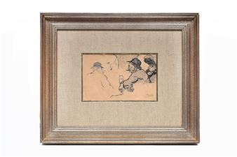 On the terrace - Jules de Bruycker