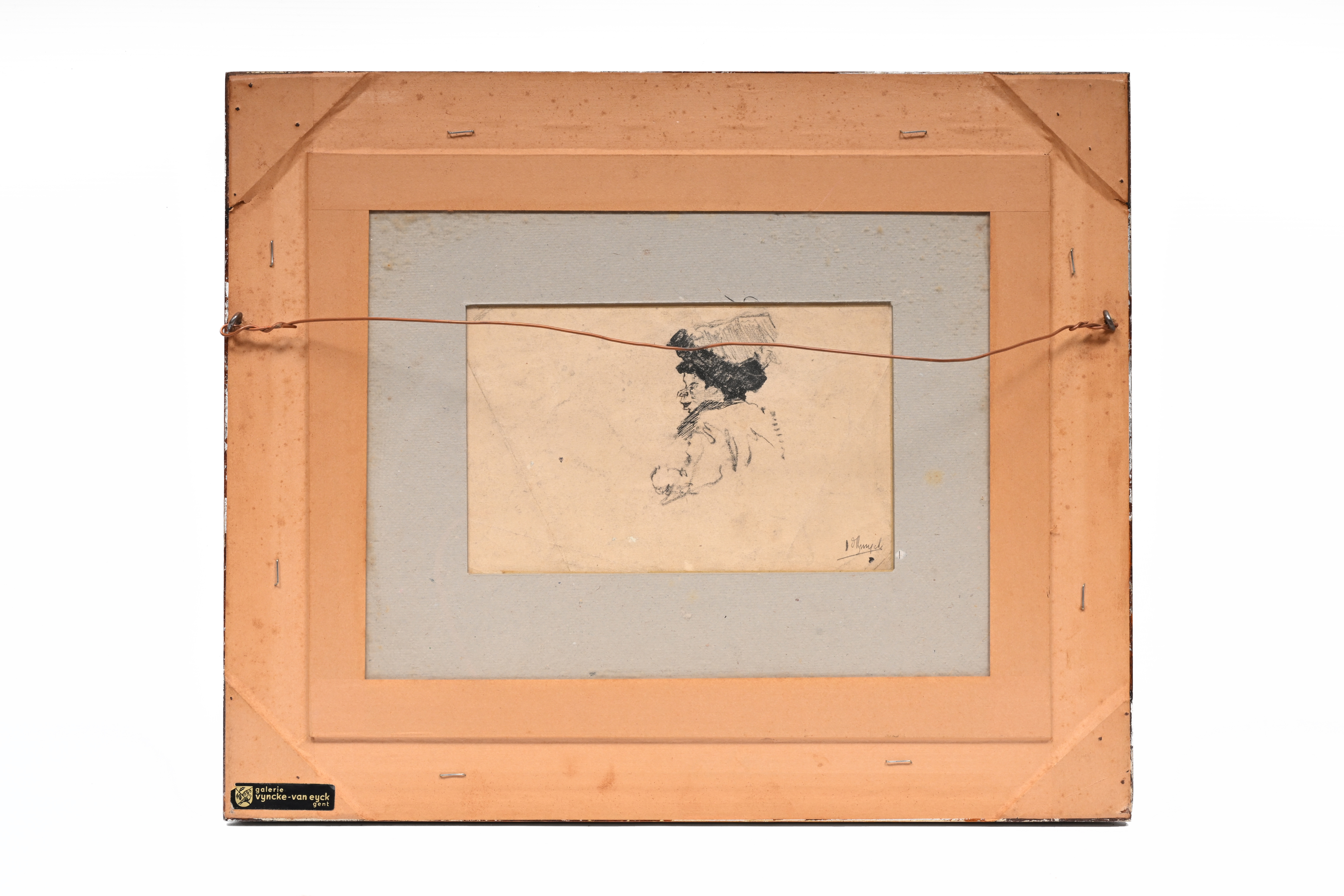 Artwork by Jules de Bruycker, On the terrace, Made of drawing, mixed media on paper