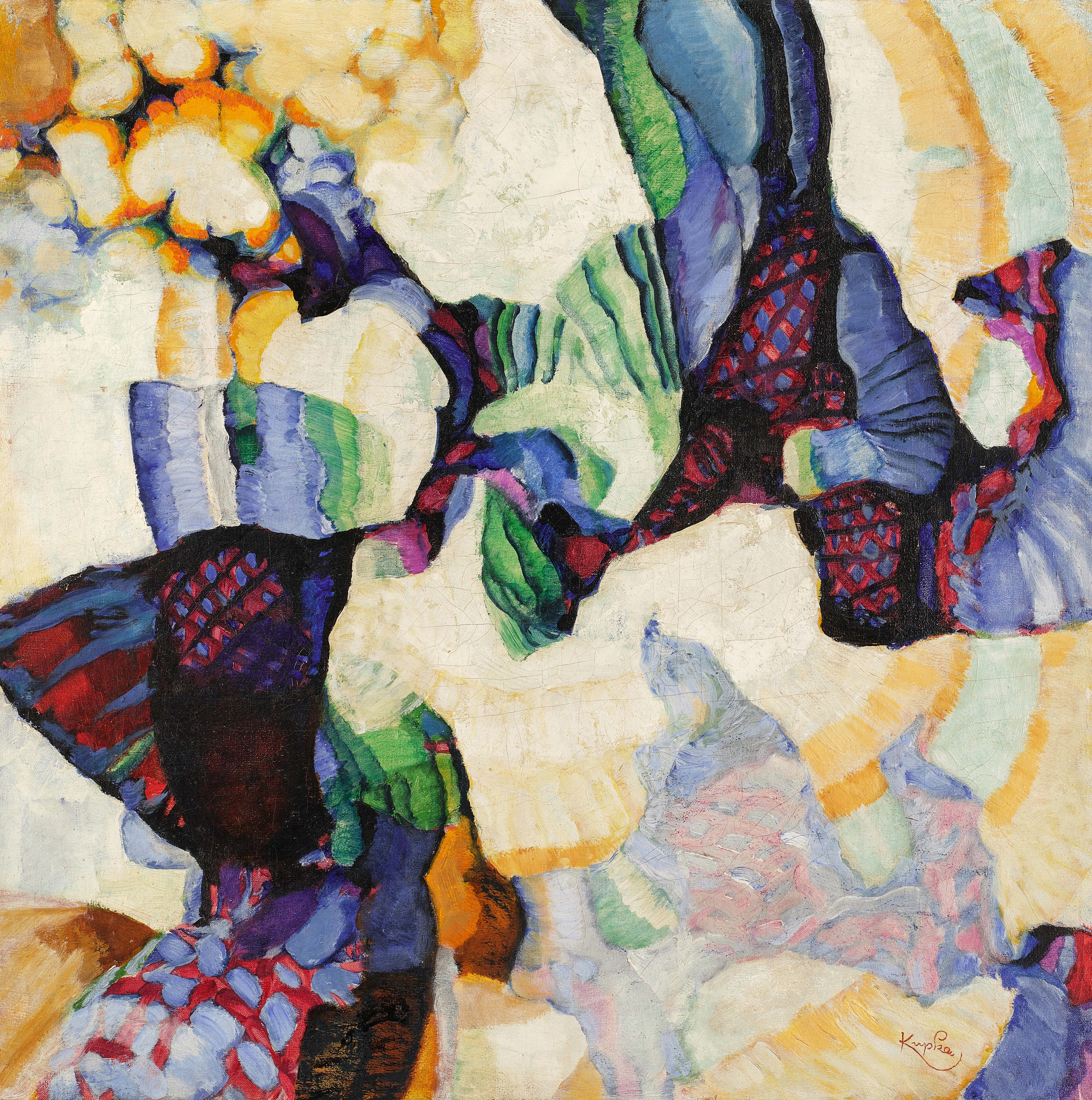 Artwork by František Kupka, Formes flasques, Made of oil on canvas
