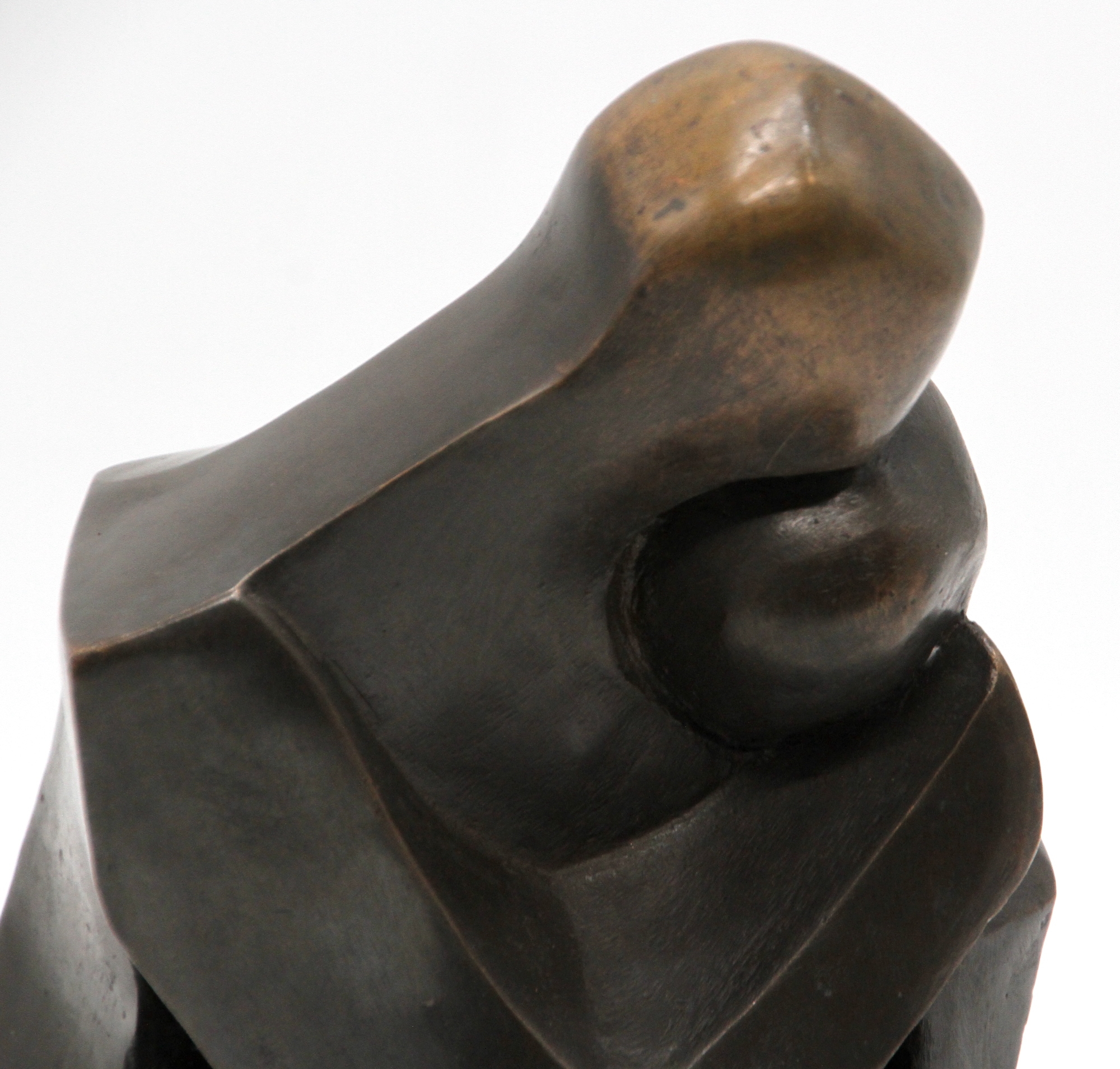 Artwork by D. Simon, EMBRACING COUPLE, Made of patinated bronze