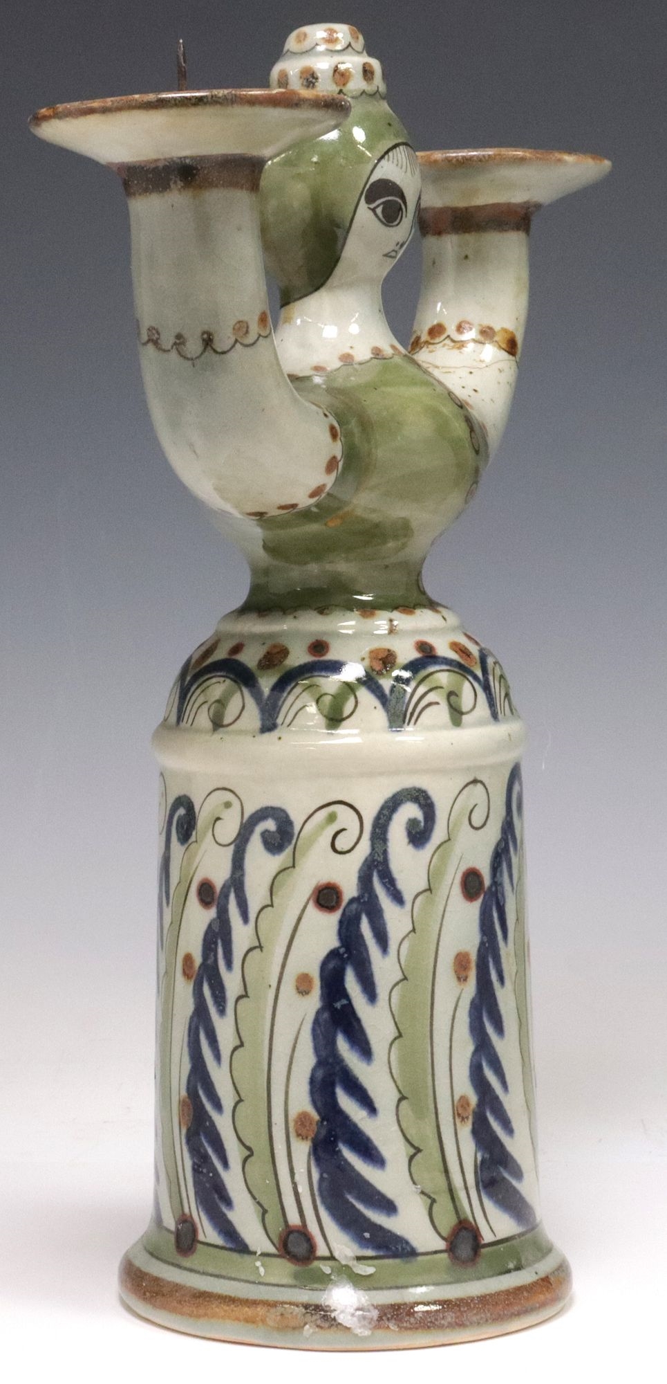 Ken Edwards | KEN EDWARDS TONALA FOLK ART POTTERY FIGURAL CANDELABRUM ...