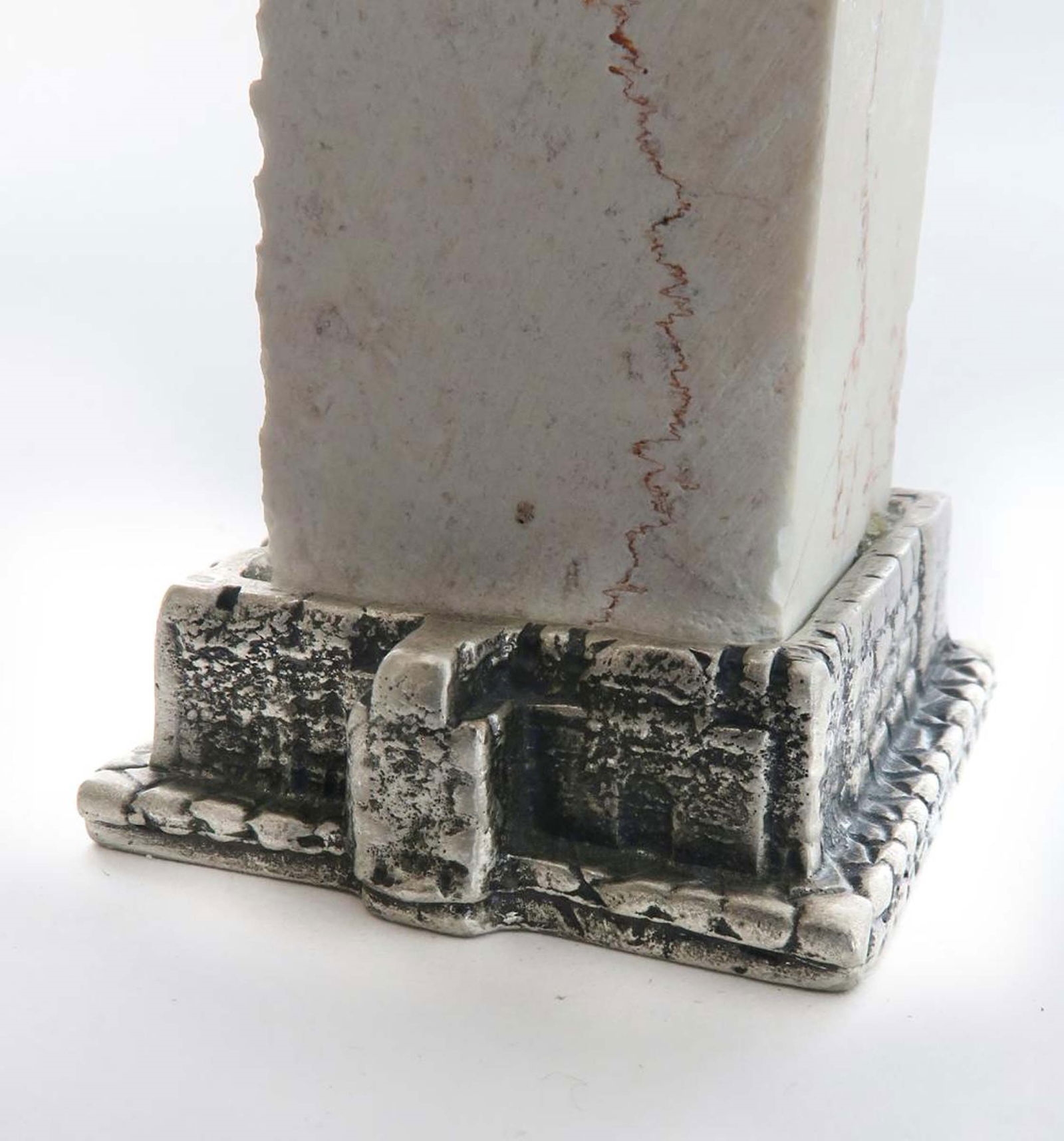 Artwork by John Hagee, John Hagee Pair of Judaica Jerusalem Stone Candlesticks, Made of Stone
