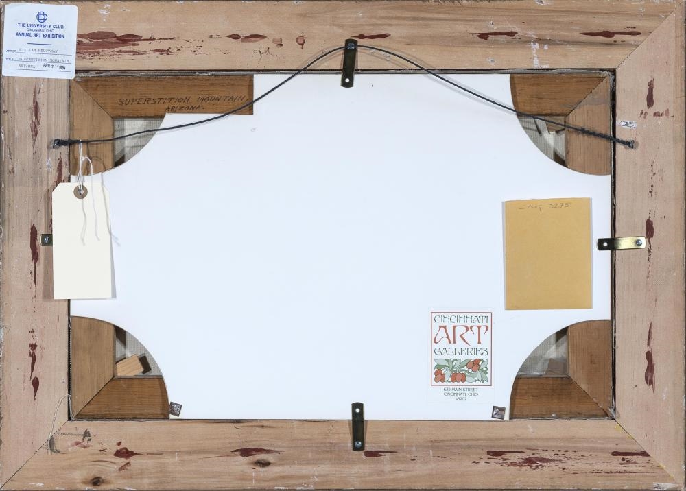 Artwork by William Meuttman, Superstition Mountain, Arizona, Made of oil on canvas