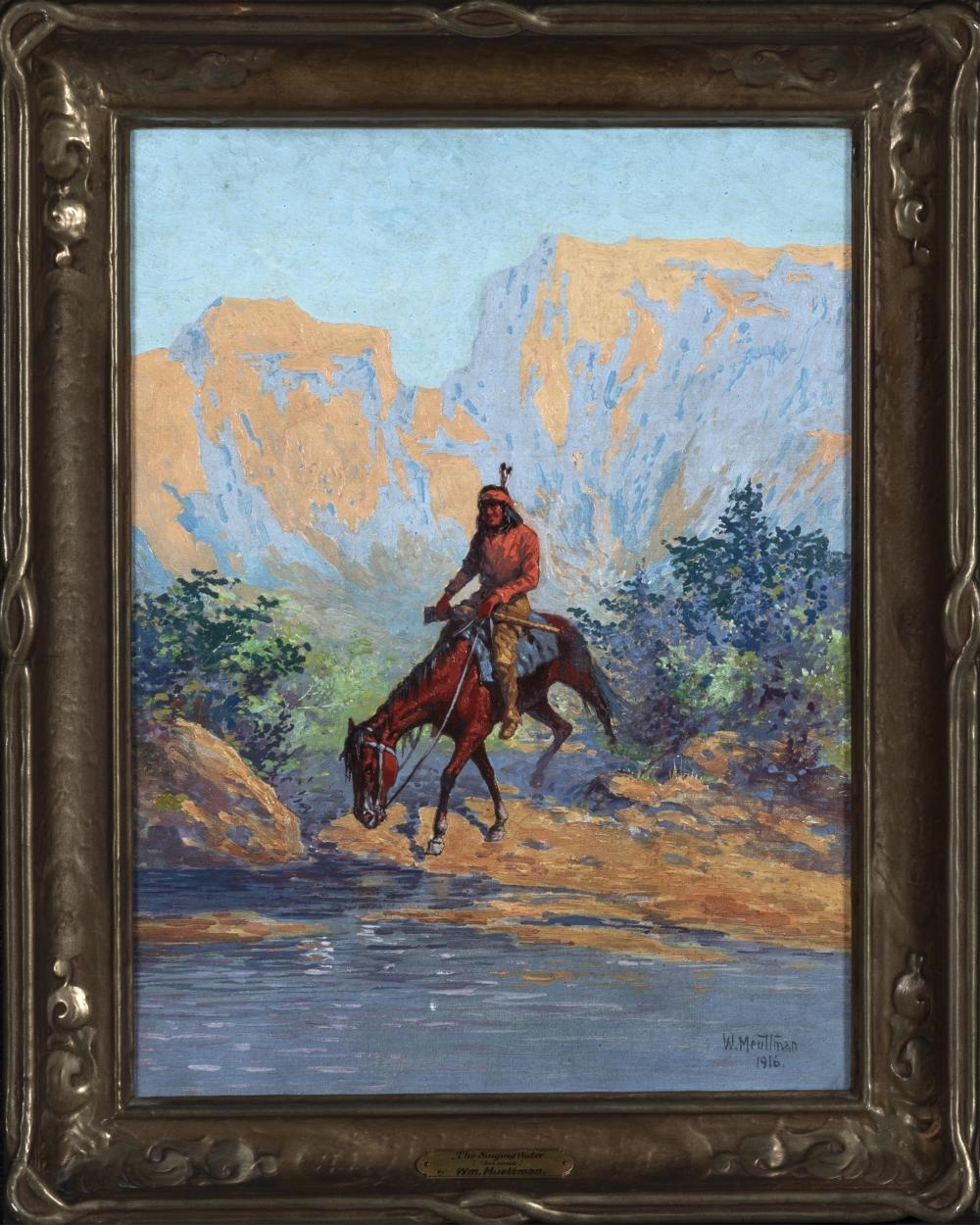 Artwork by William Meuttman, The Singing Water (Arizona), 1916, Made of oil on canvas