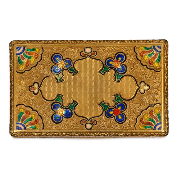 Gothic | A gold and enamel snuff box, probably Geneva, mid-nineteenth ...