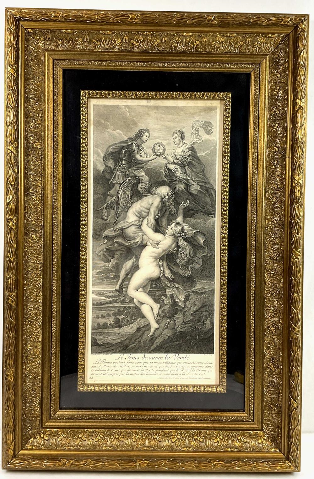 Artwork by Peter Paul Rubens, Alexis Loir, Le Tems decouvre la Verité, Made of Engraving