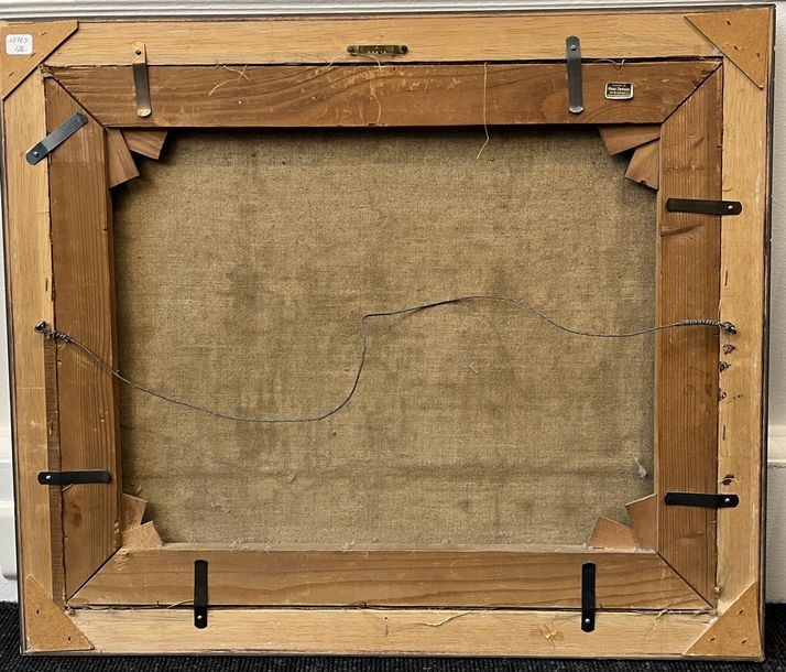 Artwork by Joseph Alphonse Chauleur, Effect of light on a Breton chapel, Made of Oil on canvas