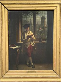 Woman reading - Theodore Ceriez