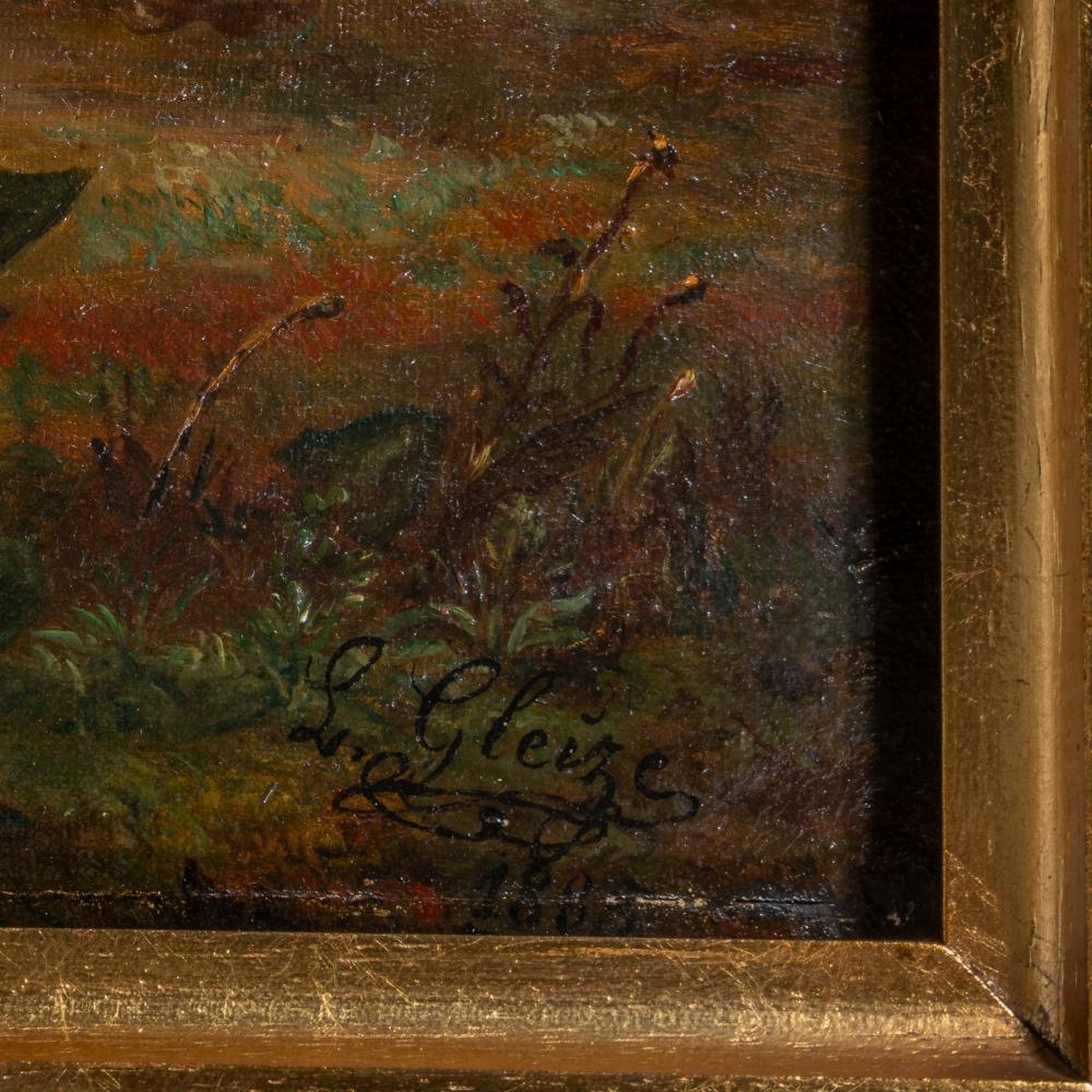 Claude P. Emile Gleize | Resting Shepherd with his flock of cows (1892 ...