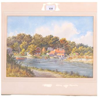 A riverside scene - Joan Morgan