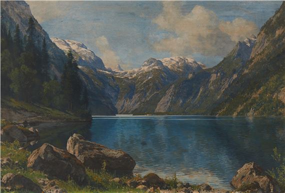 Der Königssee vom Malerwinkel by Rudolf Reschreiter