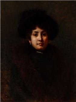 Portrait of a woman - Roberto Fontana