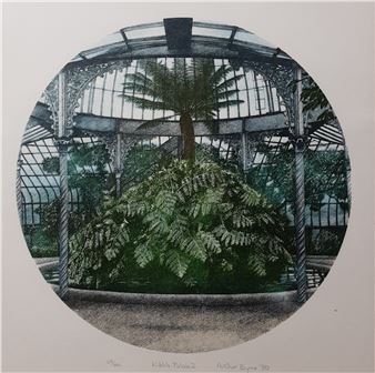 TWO PRINTS OF GLASGOW BOTANIC GARDENS - Arthur Byrne