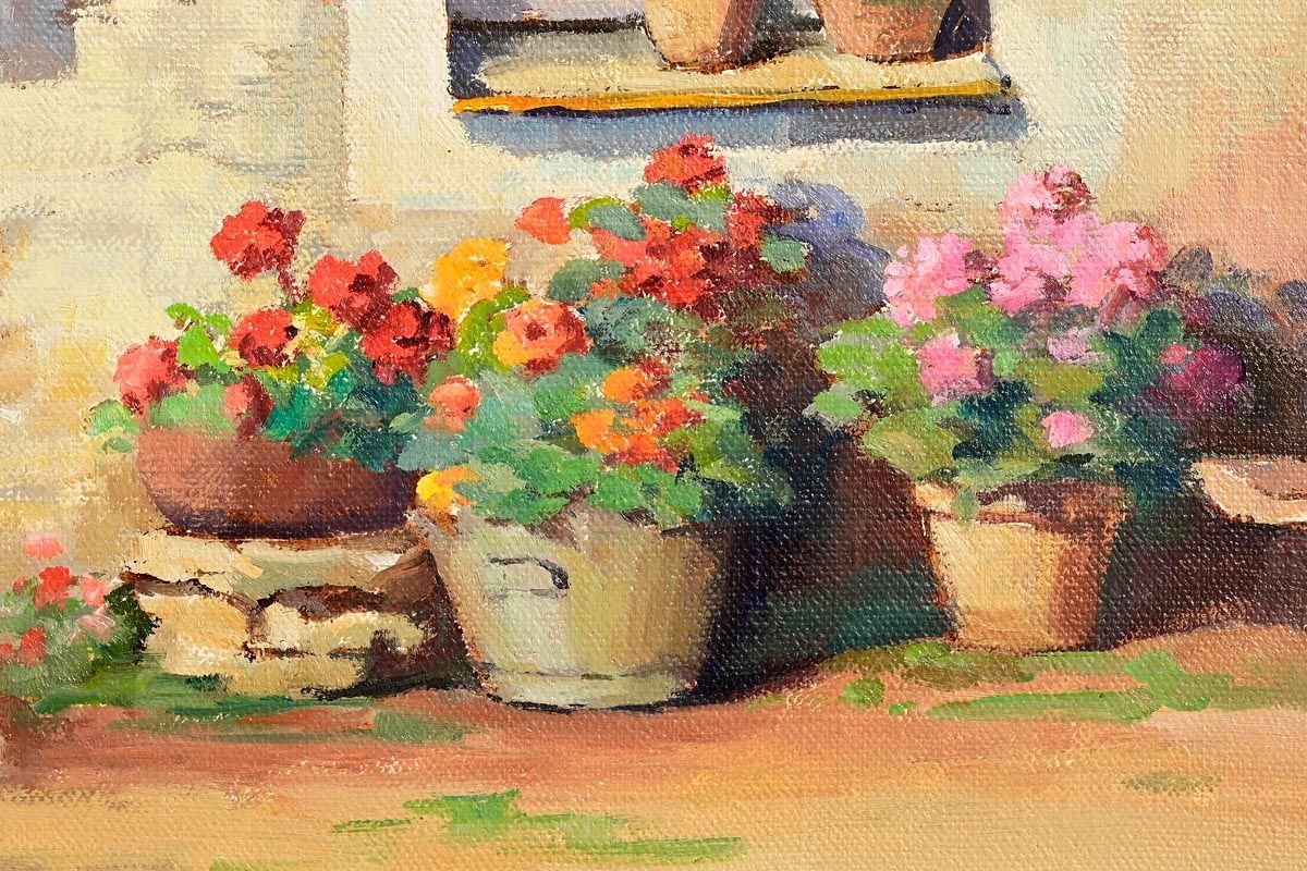 Artwork by Robert Chailloux, Colours of June, Made of oil on canvas