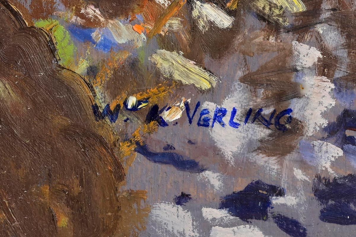 Artwork by Walter Verling, March Morning, Made of oil on board