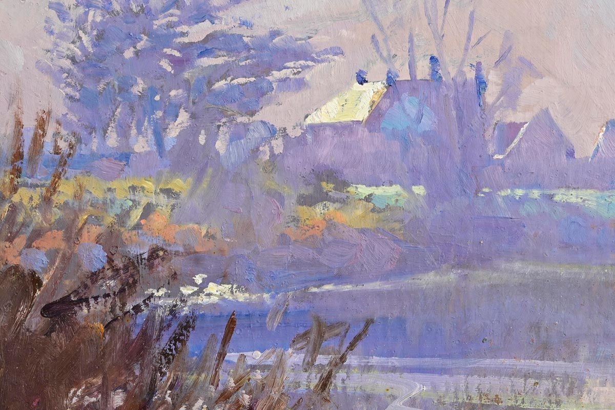 Artwork by Walter Verling, March Morning, Made of oil on board