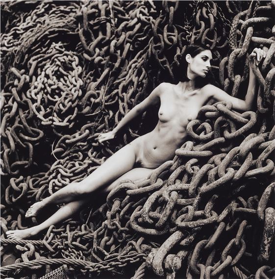 Jana Lying on Chains, Los Angeles