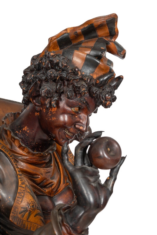 Artwork by Francesco Toso, Mr. and Mrs. Devil, Made of carved wood