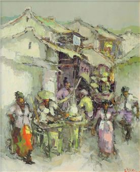 Market Scene - Lucien Frits Ohl