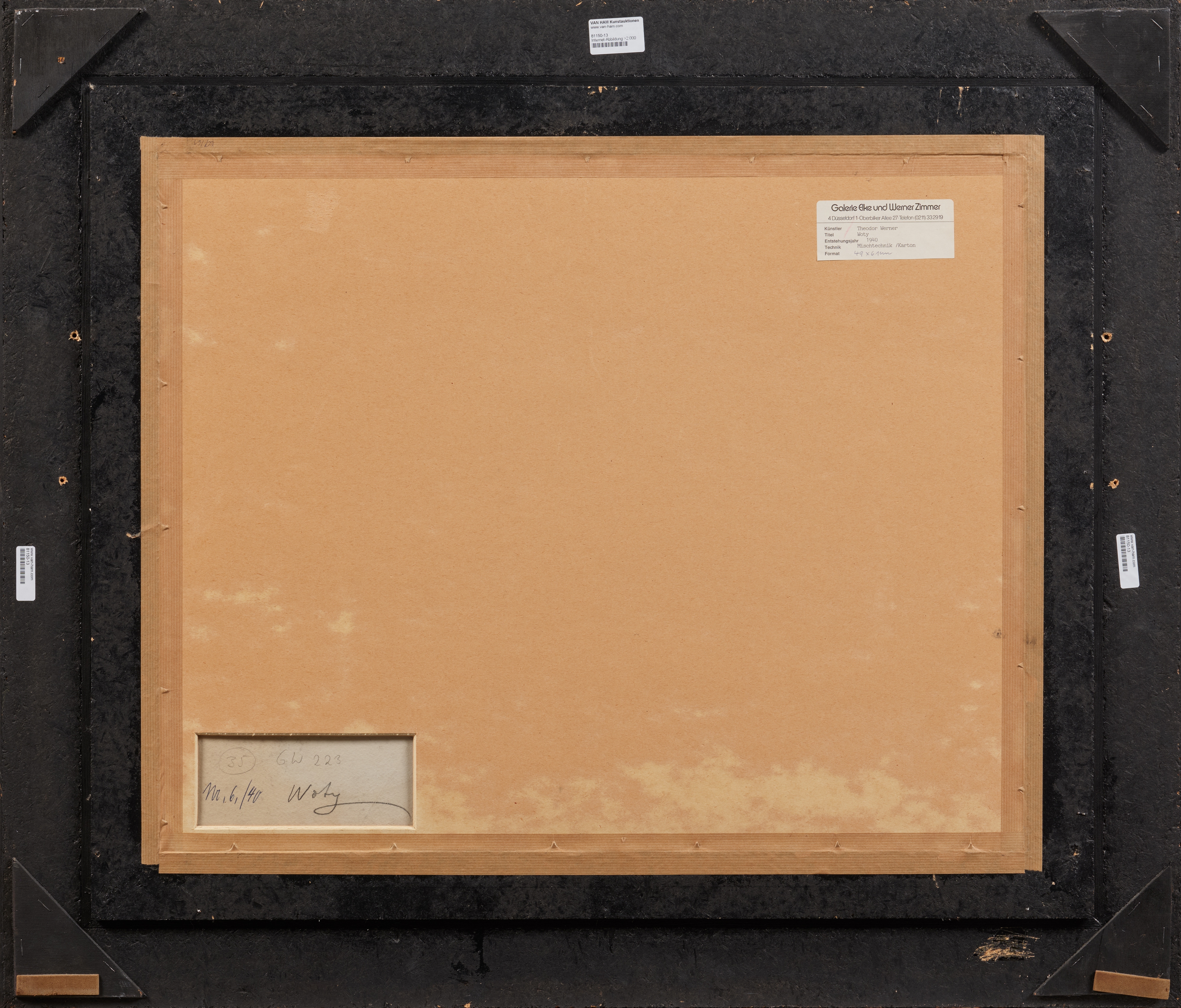 Artwork by Theodor Werner, Woty, Made of Pastel and pencil on card