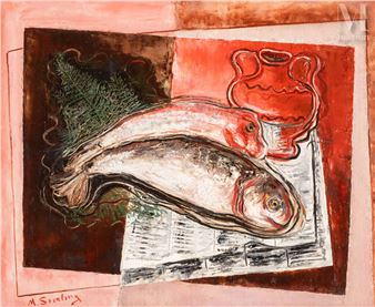 Composition aux poissons et au journal - Marc Sterling