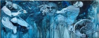 Soufia Erfanian: Lies that bled blue - Galerie Christophe Gaillard, Paris