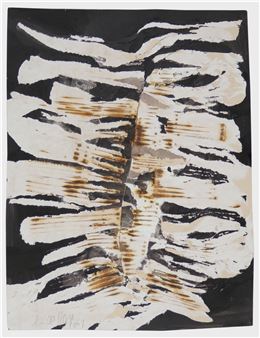 Décollage pur et brulé - Heinz Reinhold Köhler