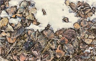 b. 1949 CSPWC RCAUntitled (Leaves)watercolour on paper16 x 23.75 in 40.6 x 60.3 cm 1981signed and dated lower rightFramed size: 23 x 31 in 58.4 x 78.7 cm - Vivian Thierfelder