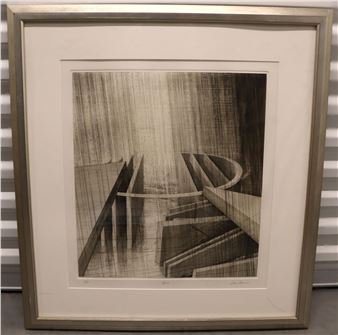 Evan Summer, Storm, Etching, Titled, Signed and Numbered 3/50 - Evan Summer