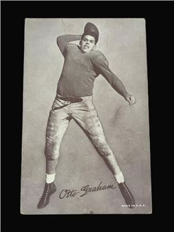 Otto Graham 1948-52 exhibit football card - Otto Graham