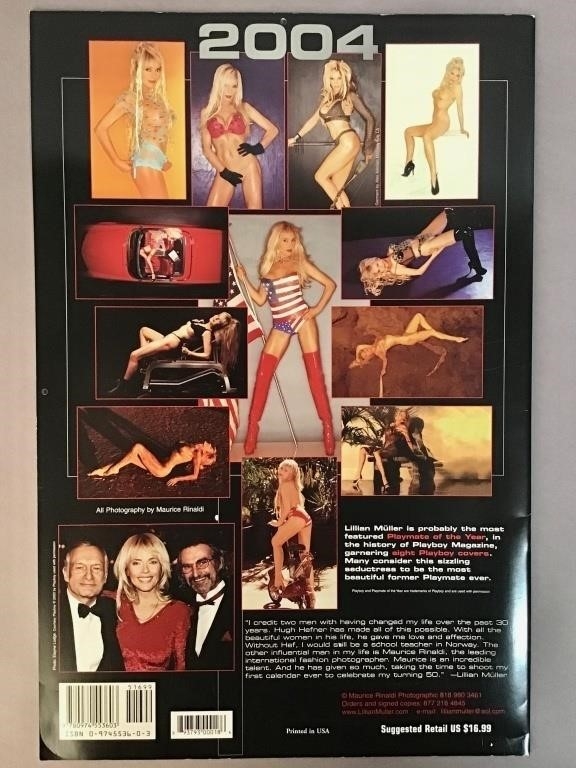 Artwork by Lillian, Inscribed Lillian Müller 2004 calendar