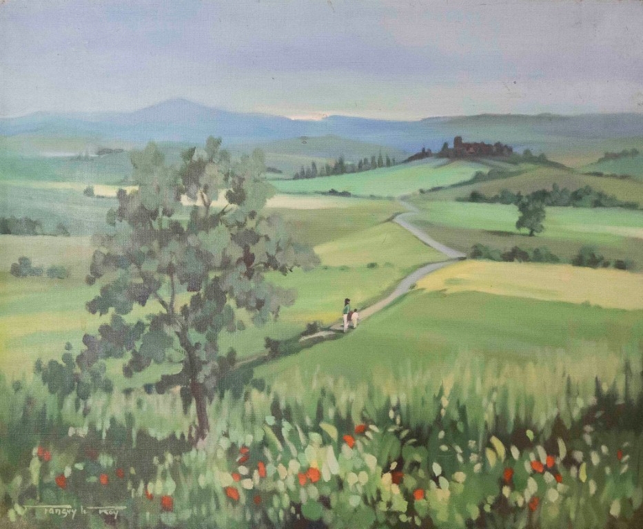 Artwork by Tanguy le Roy, La Campagne, Made of oil on canvas