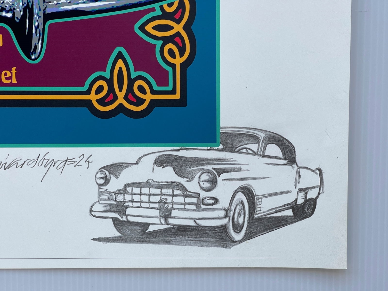 Artwork by David Edward Byrd, FLEETWOOD MAC - DAVID BYRD - WITH RARE REMARQUE - ARTIST PROOF, Made of drawing