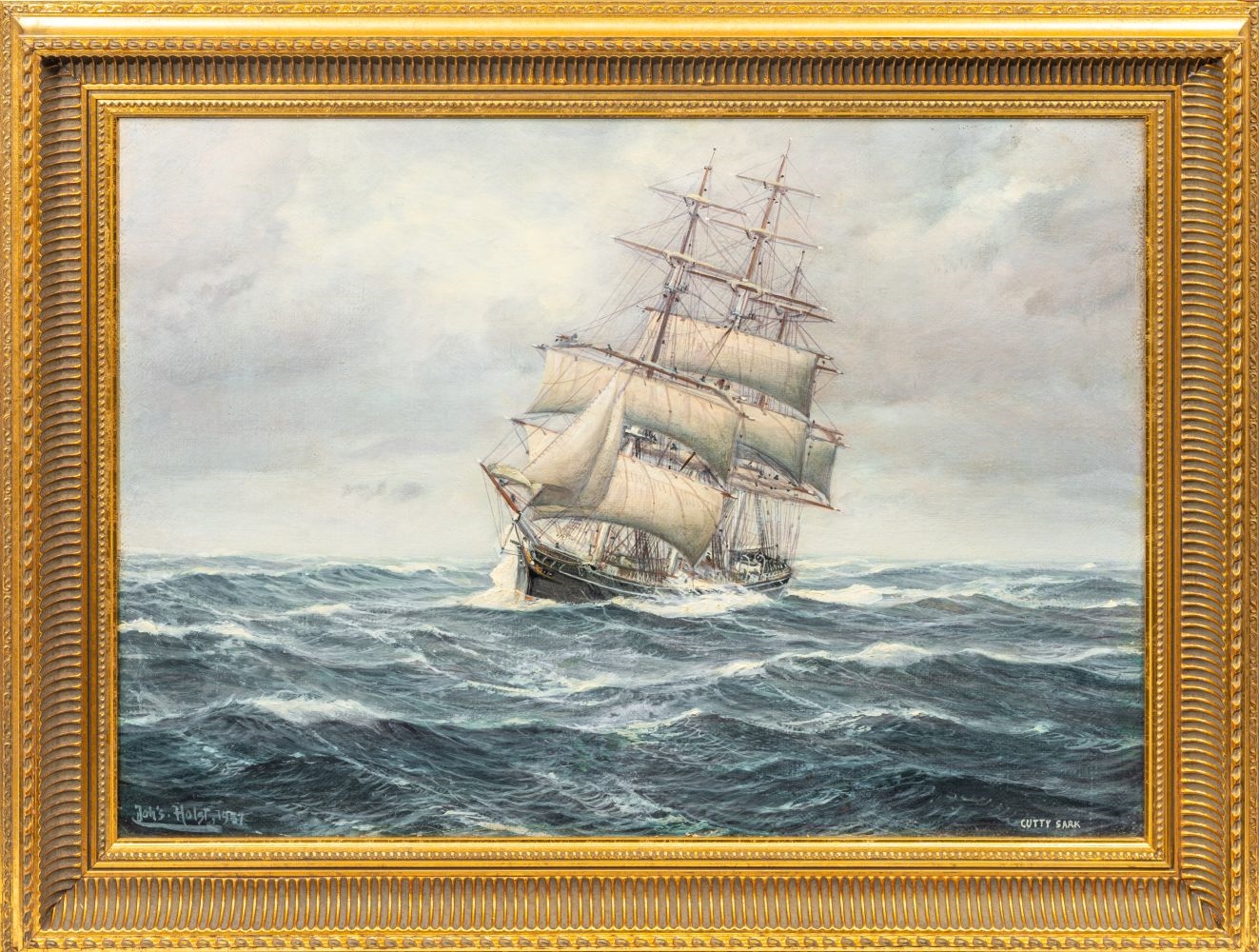 Artwork by Johannes Holst, Cutty Sark, Made of Oil/canvas
