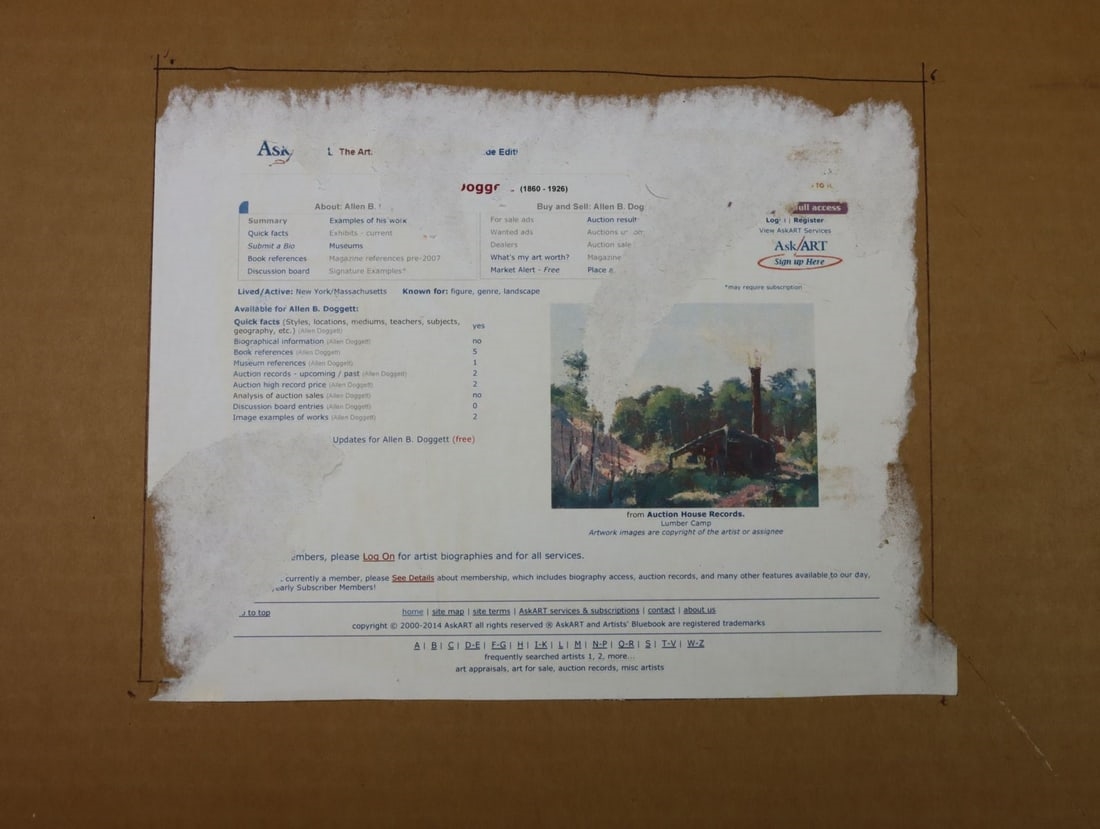 Artwork by Allen B. Doggett, Montague Street in the Gay Nineties, NY, Made of gouache on heavy paper