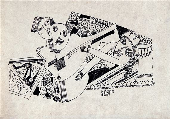Béla Kádár | Constructive Figures (Composition (1928) | MutualArt