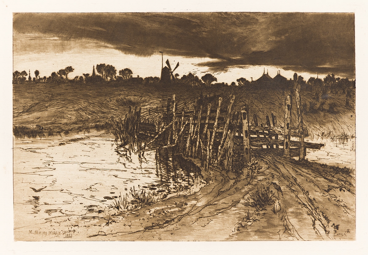 Mary Nimmo Moran | 'Tween the Gloaming and the Mirk. (1883) | MutualArt
