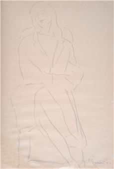 Signora seduta, 1951 - Floriano Bodini