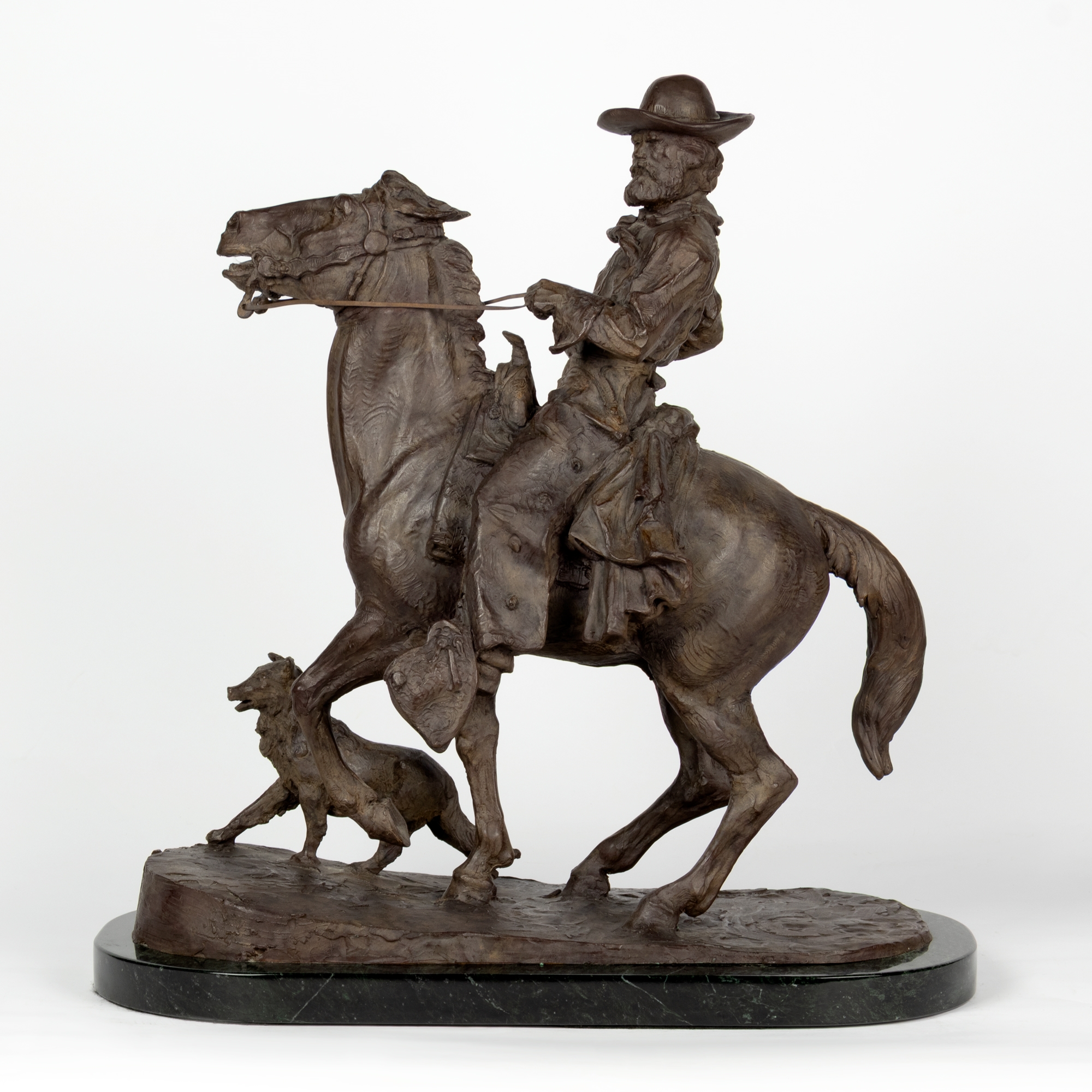 Artwork by Peter M. Fillerup, : Murdock and Blaze, Made of bronze