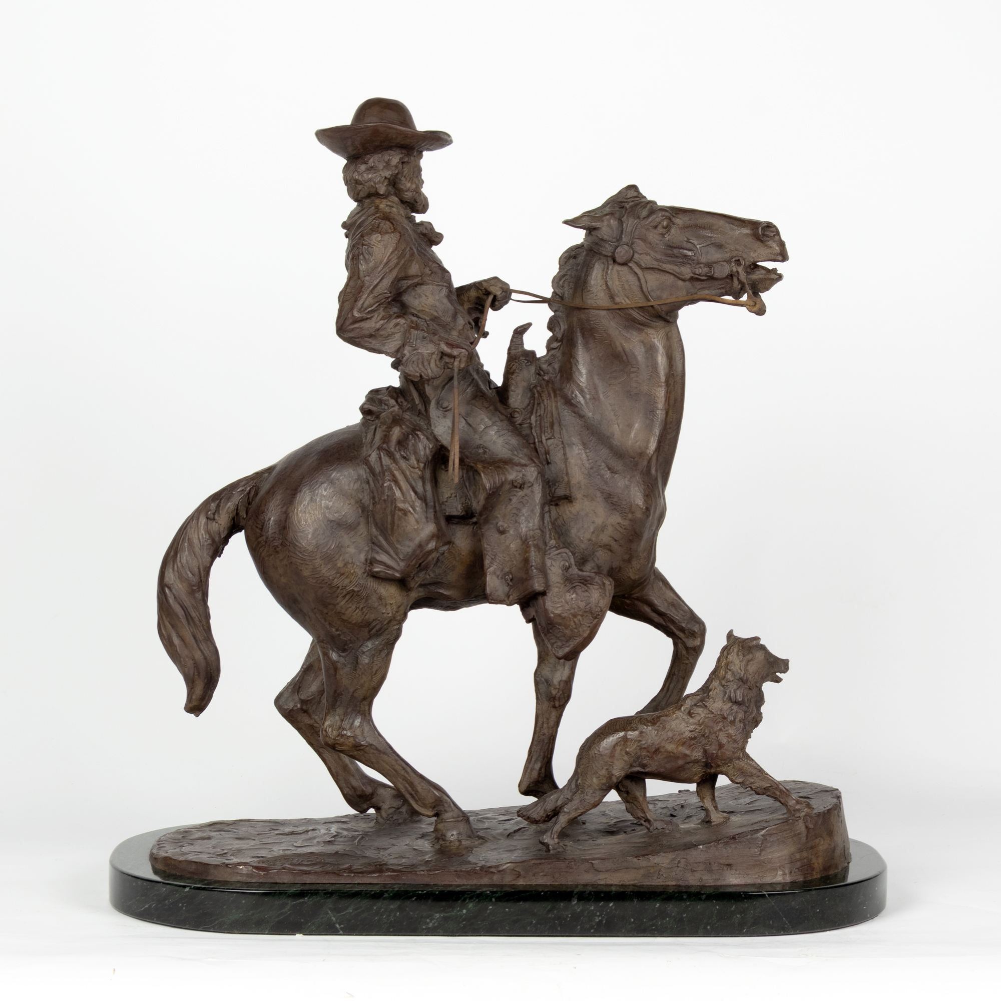 Artwork by Peter M. Fillerup, : Murdock and Blaze, Made of bronze