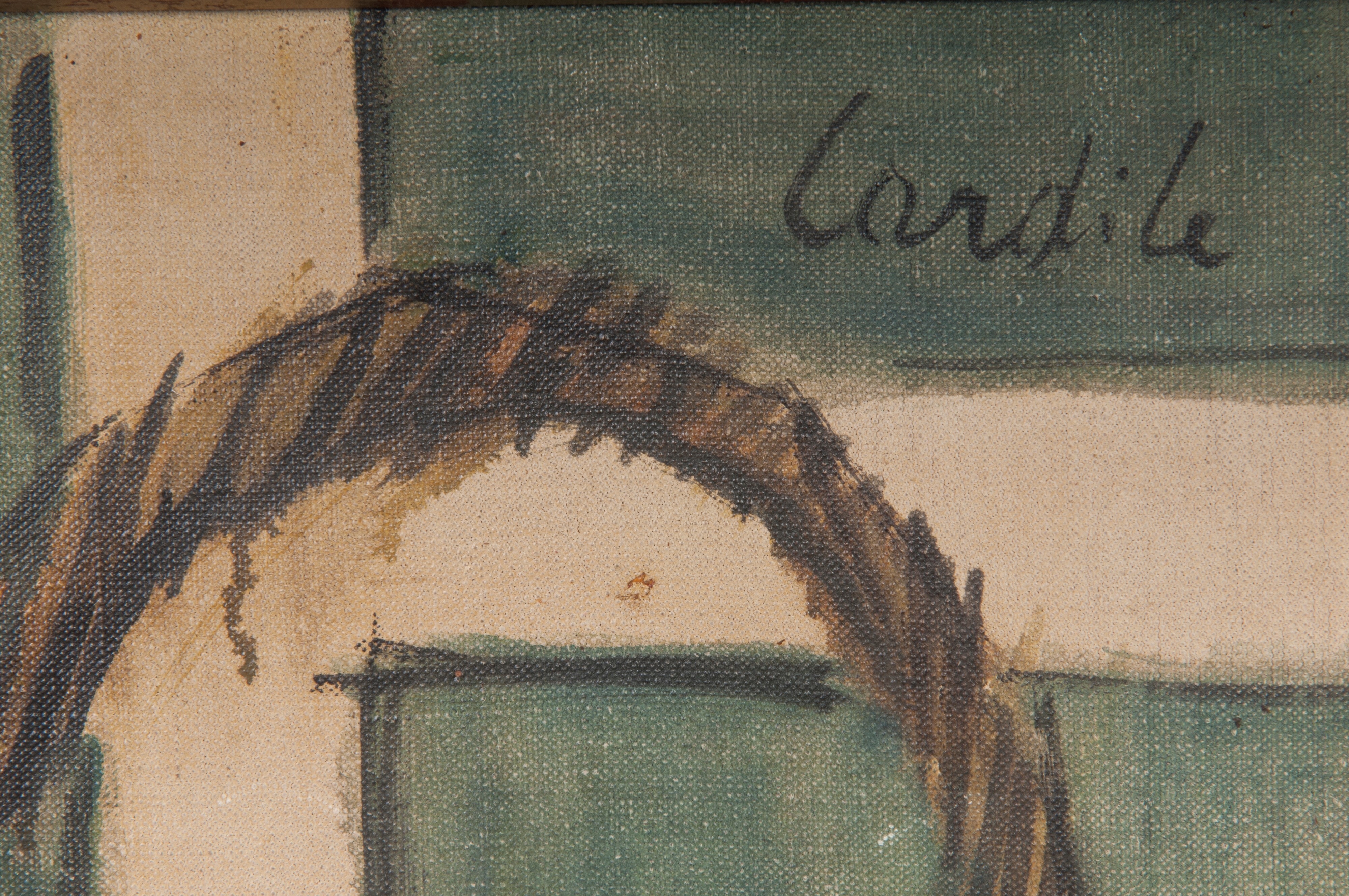 Artwork by Antonio Cardile, Basket with fruit, Made of oil painting on canvas